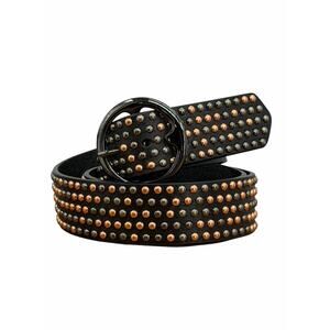 Nordstrom Treasure & Bond Studded Leather Hip Belt L Women’s Black Copper Metal